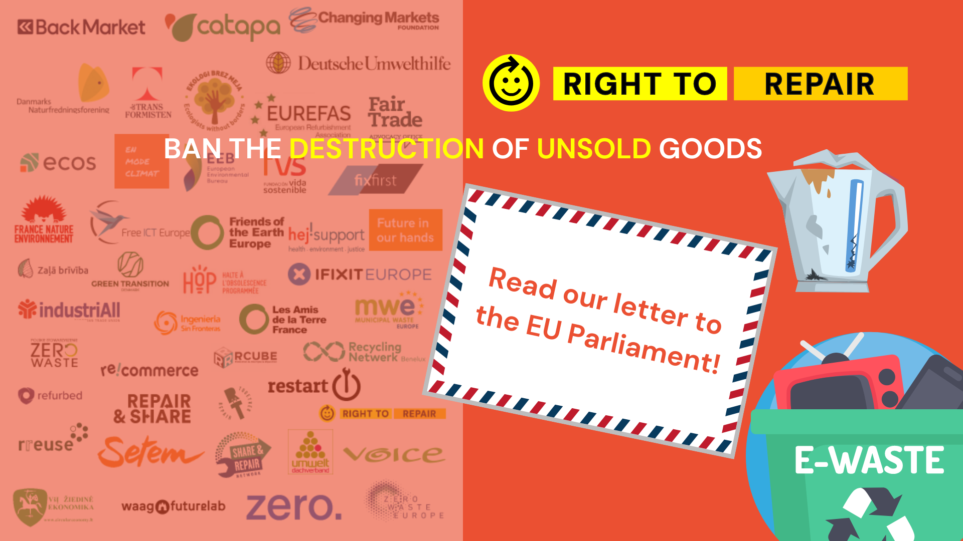 Letter to the EU Ban the destruction of perfectly functioning