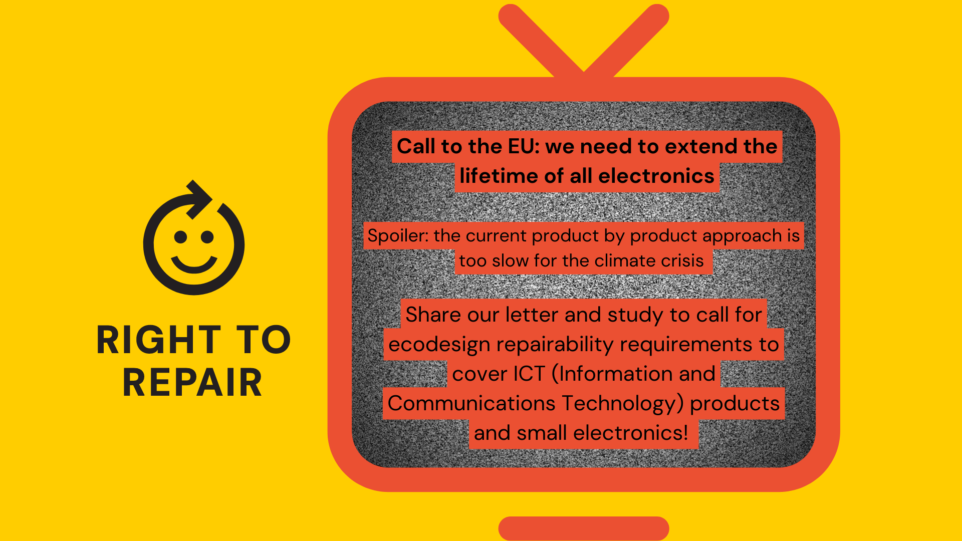 Call to the EU we need to extend the lifetime of all electronics