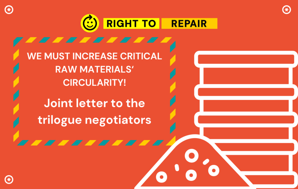 Letter to the EU: We must increase Critical Raw Material circularity ...